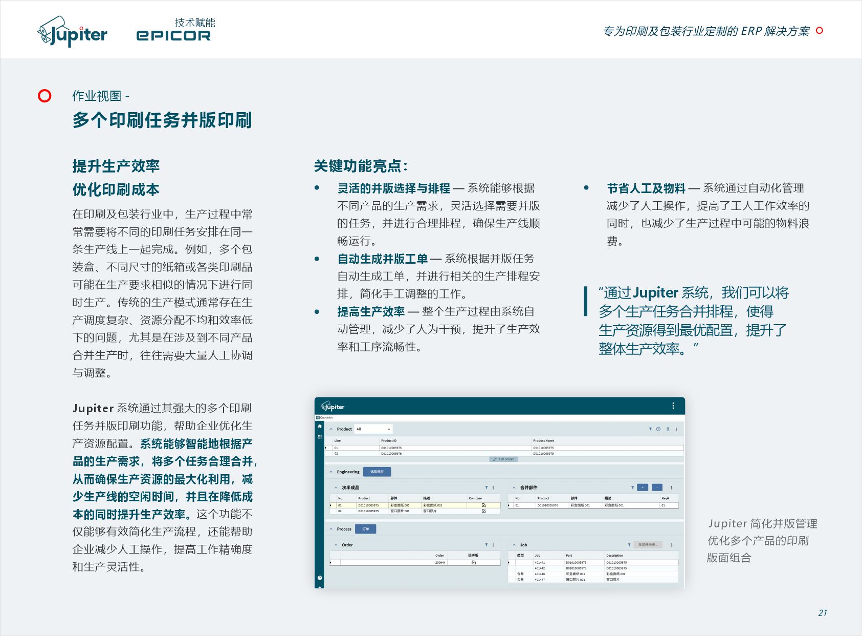 多个印刷任务拼印 作业视图