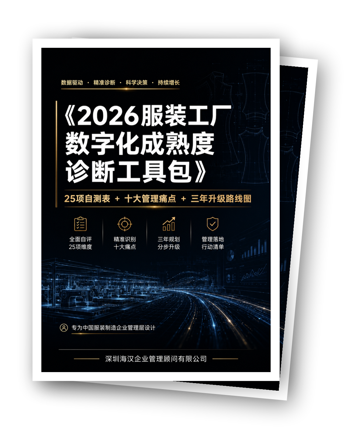 《2026服装工厂数字化成熟度诊断工具包》封面